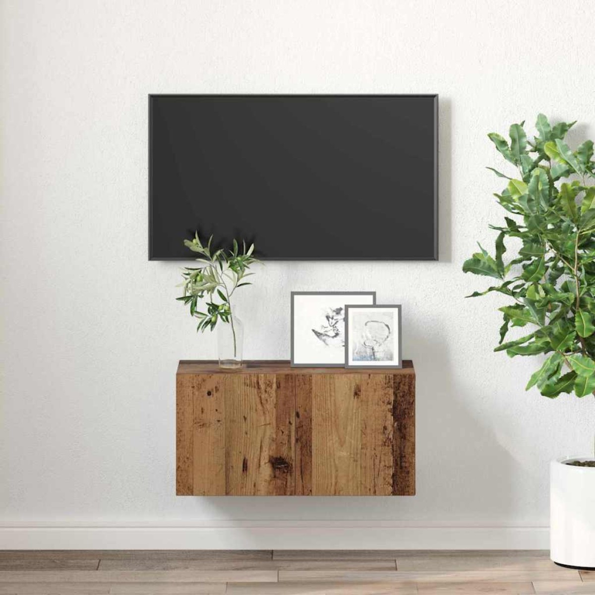 vidaXL Σετ επίπλου τηλεόρασης 60 x 30 x 30 cm Καφέ Επεξεργασμένο Ξύλο
