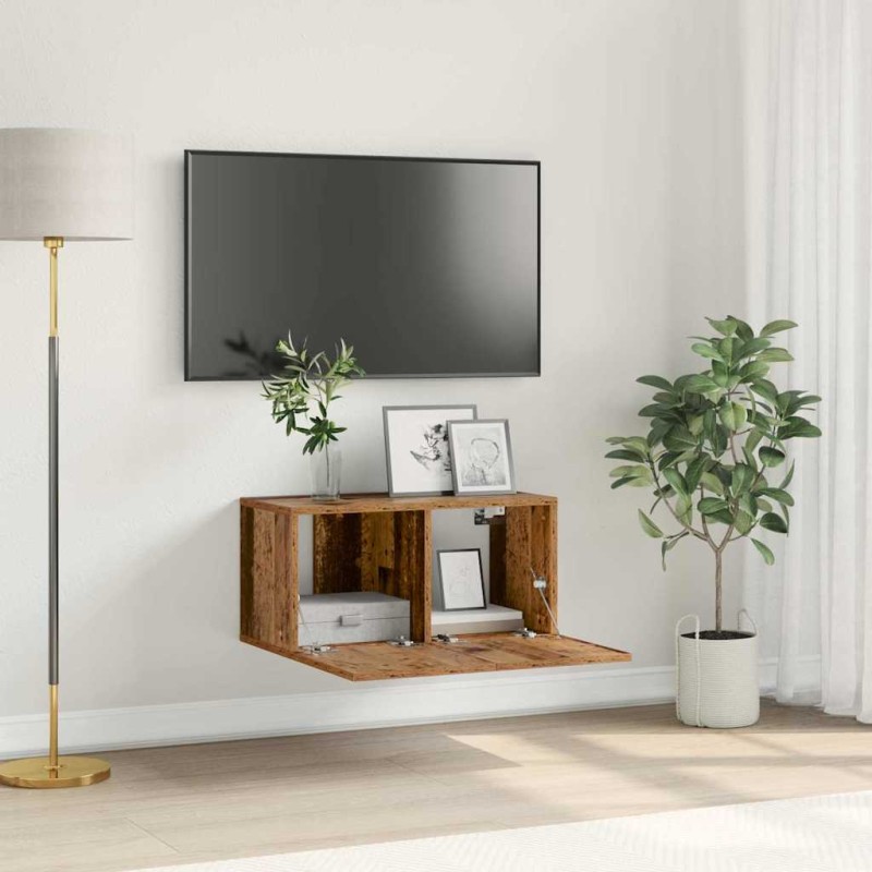 vidaXL Σετ επίπλου τηλεόρασης 60 x 30 x 30 cm Καφέ Επεξεργασμένο Ξύλο