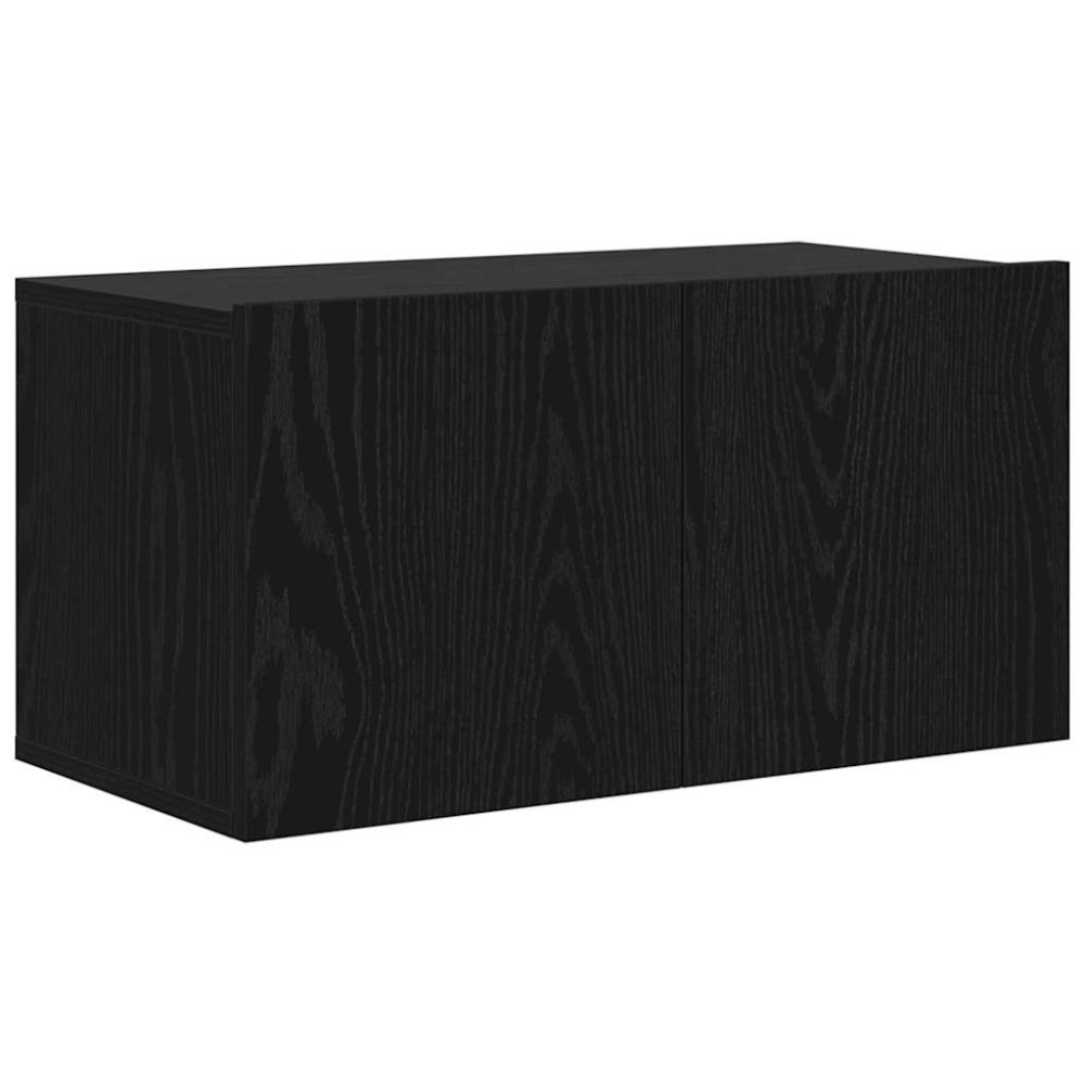 vidaXL Σετ επίπλου τηλεόρασης 60 x 30 x 30 cm Μαύρο Επεξεργασμένο Ξύλο