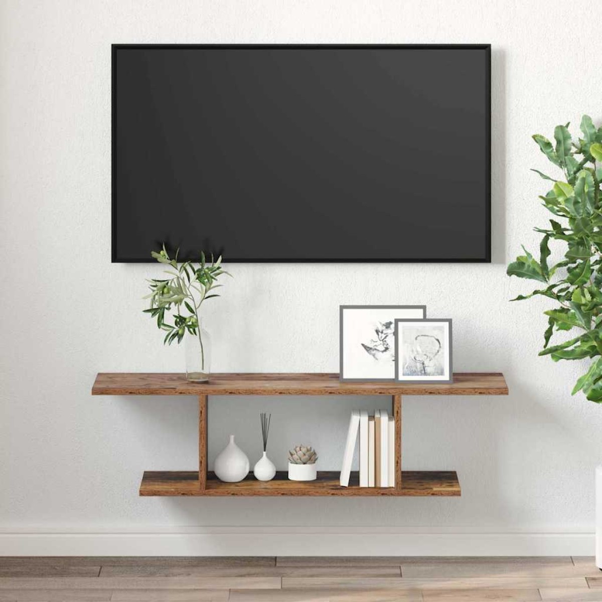 vidaXL Σετ επίπλου τηλεόρασης 103 x 30 x 26,5 εκ Καφέ