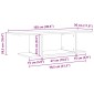 vidaXL Σετ επίπλου τηλεόρασης 103 x 30 x 26,5 εκ Καφέ