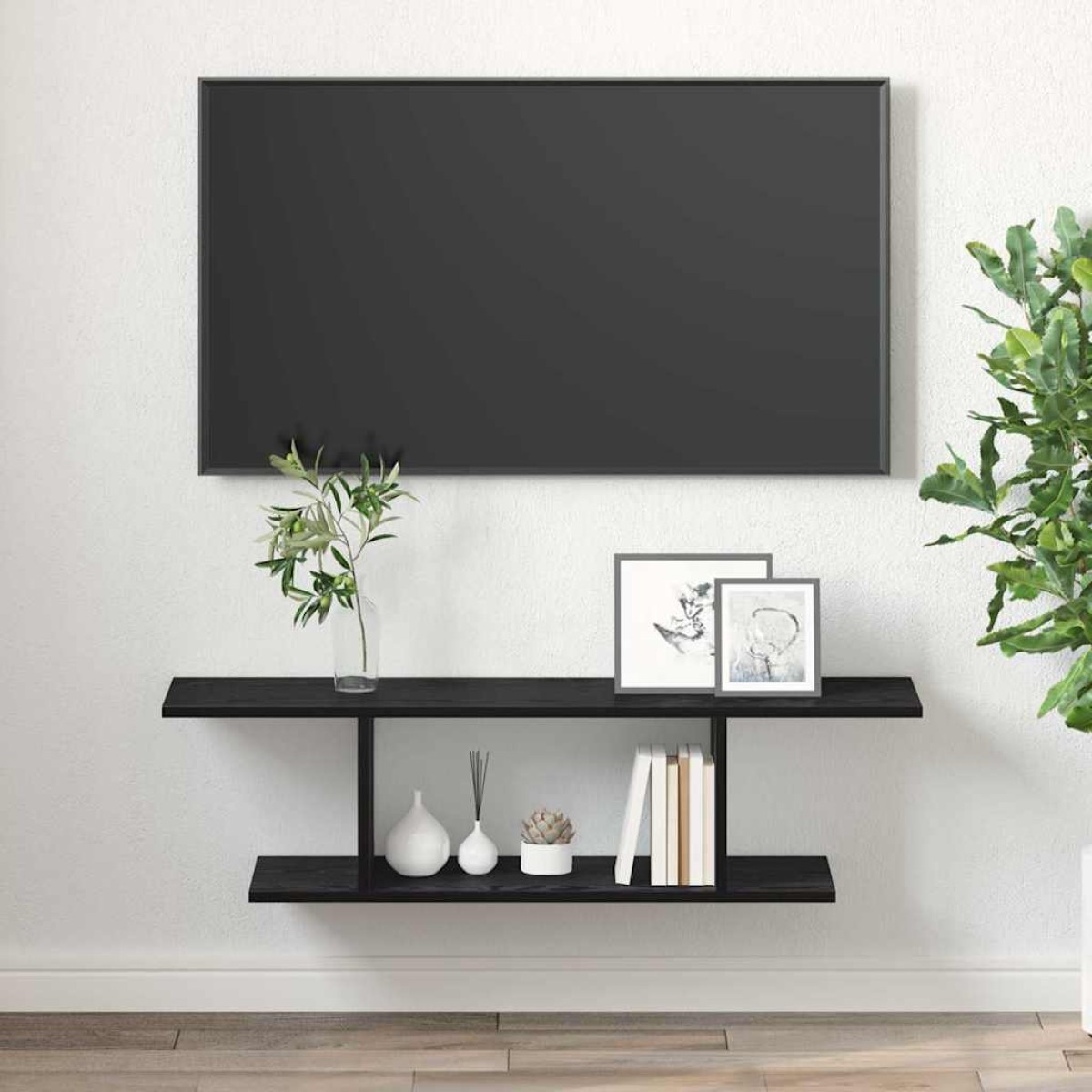 vidaXL Σετ επίπλου τηλεόρασης 103 x 30 x 26,5 εκ Μαύρο