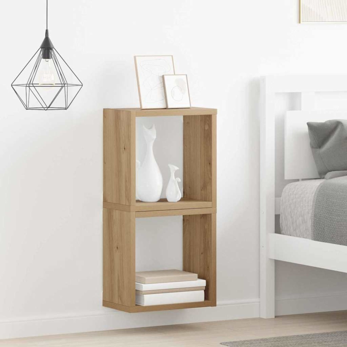 vidaXL Ράφια Τοίχου Επιτοίχιο 2 τμχ. Artisan Oak Επεξεργασμένο Ξύλο