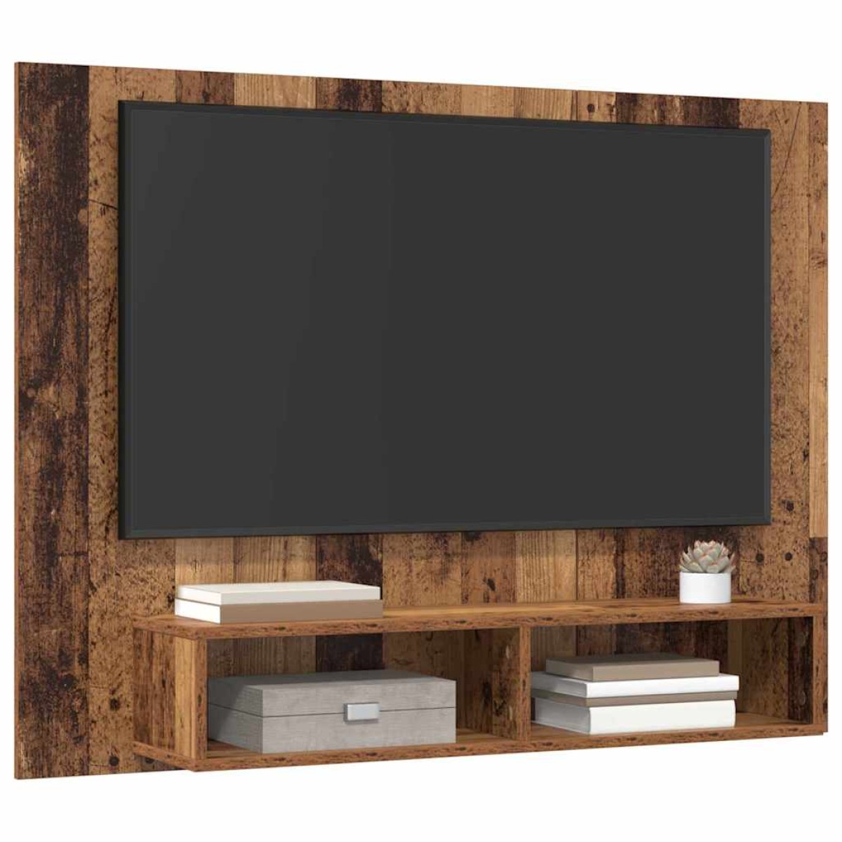 vidaXL Σετ επίπλου τηλεόρασης 120 x 23,5 x 90 εκ. Παλιό Ξύλο