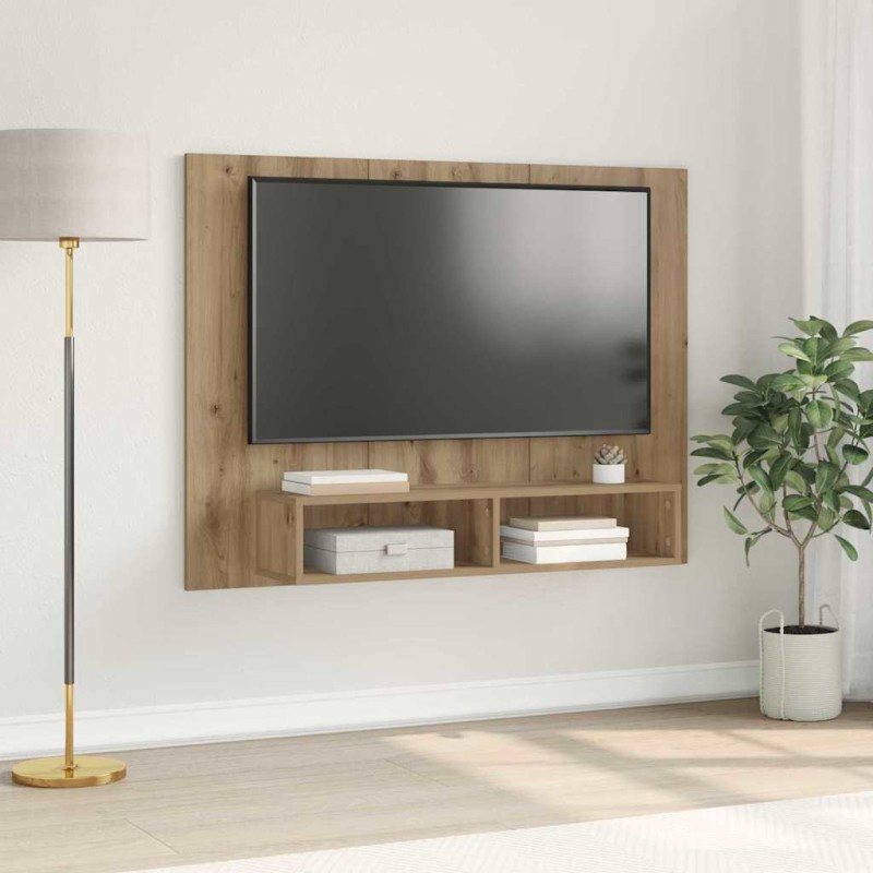 vidaXL Σετ επίπλου τηλεόρασης 120 x 23,5 x 90 εκ. Artisan Oak