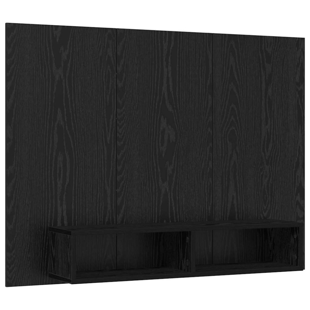 vidaXL Σετ επίπλου τηλεόρασης 120 x 23,5 x 90 εκ. Μαύρη Οξυά