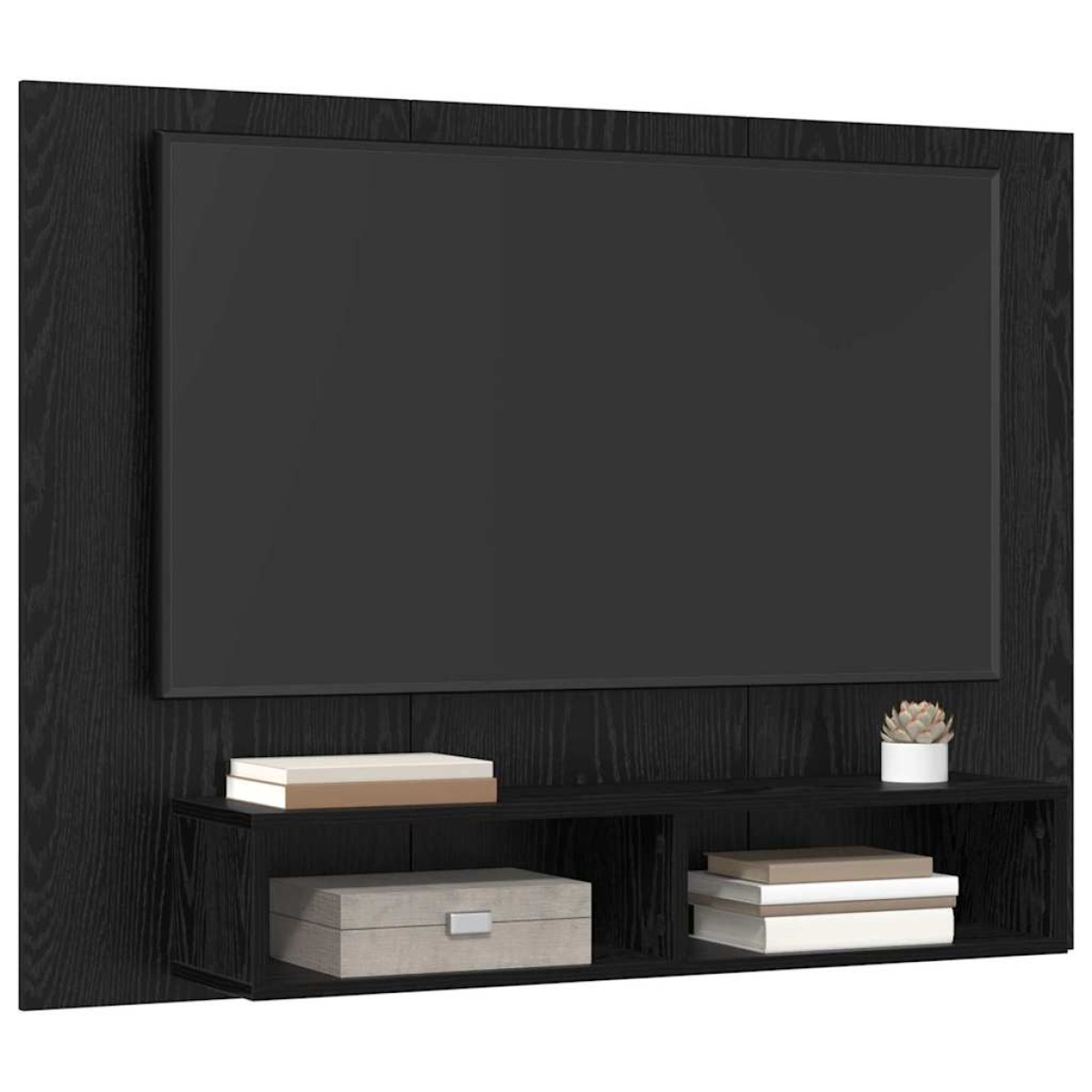 vidaXL Σετ επίπλου τηλεόρασης 120 x 23,5 x 90 εκ. Μαύρη Οξυά