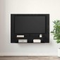 vidaXL Σετ επίπλου τηλεόρασης 120 x 23,5 x 90 εκ. Μαύρη Οξυά