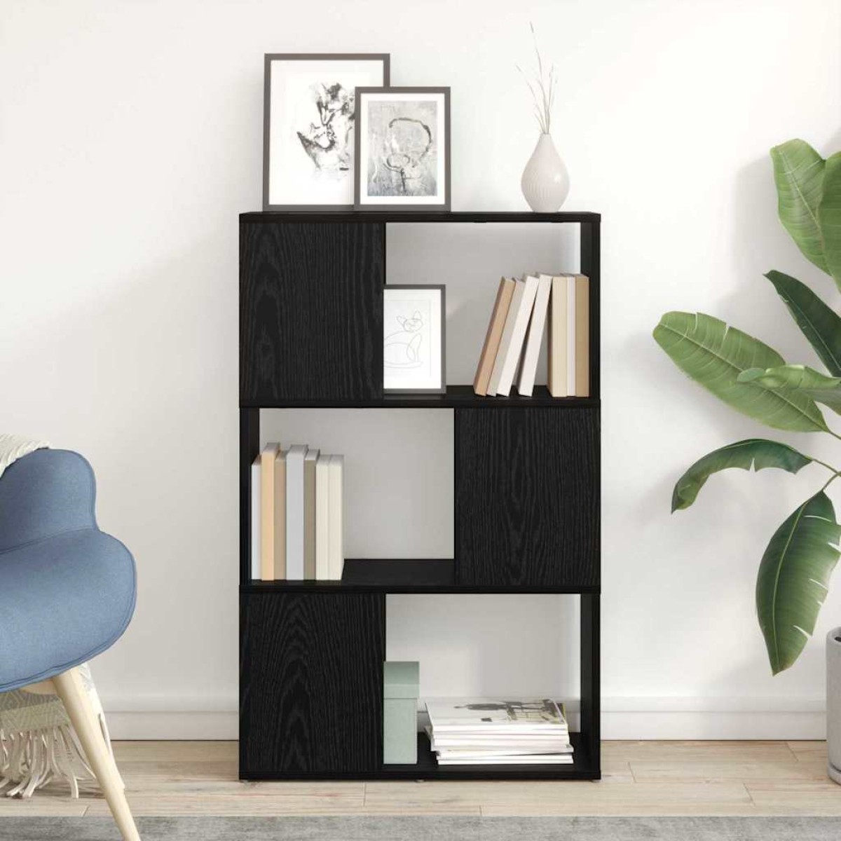 vidaXL Σετ επίπλου τηλεόρασης 60 x 24 x 94,5 εκ Μαύρο