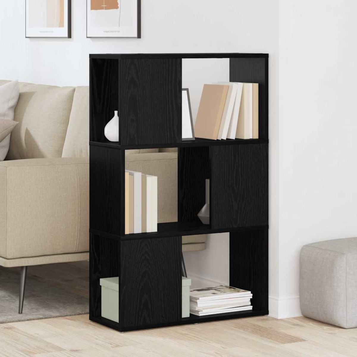 vidaXL Σετ επίπλου τηλεόρασης 60 x 24 x 94,5 εκ Μαύρο