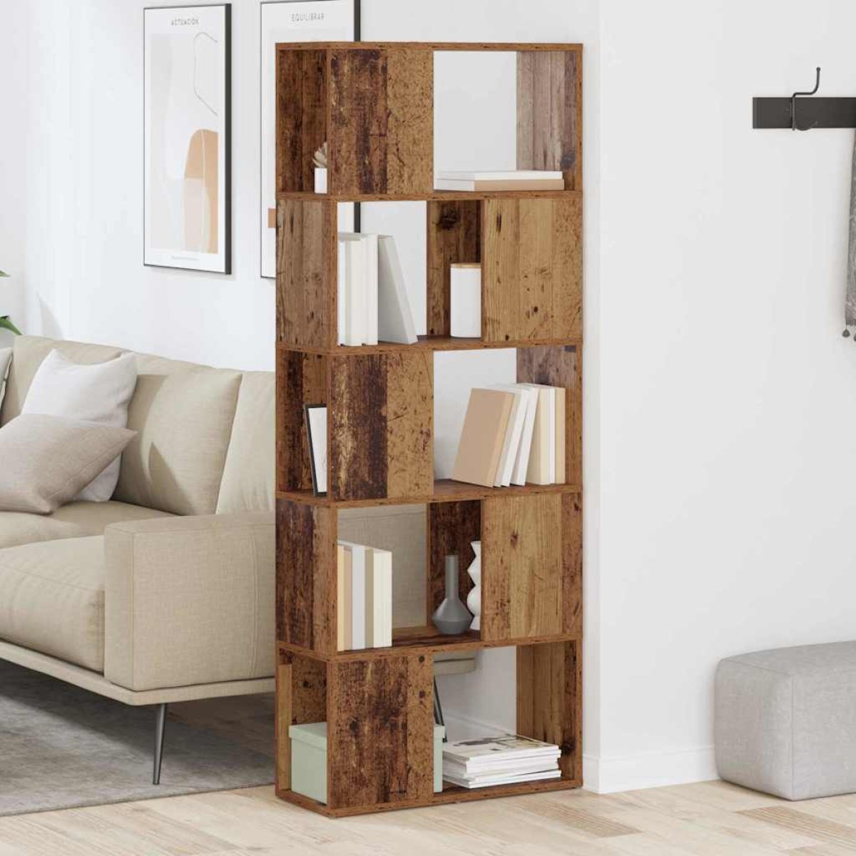vidaXL Σετ επίπλου τηλεόρασης 60 x 24 x 156 εκ Καφέ Επεξεργασμένο Ξύλο
