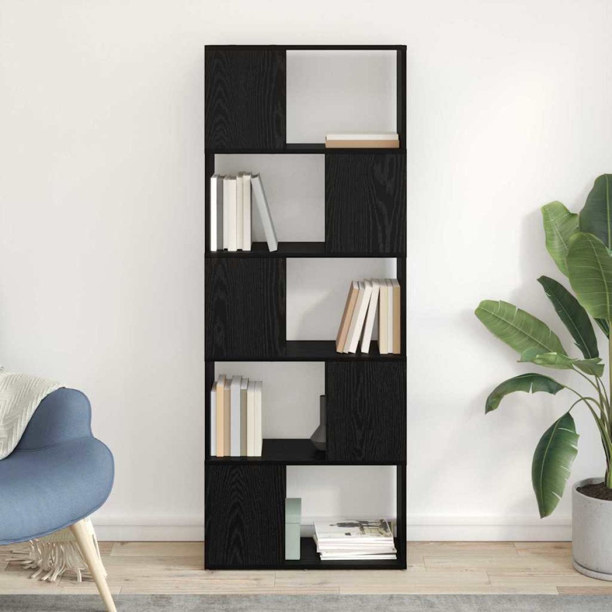 vidaXL Σετ επίπλου τηλεόρασης 60 x 24 x 156 εκ Μαύρο