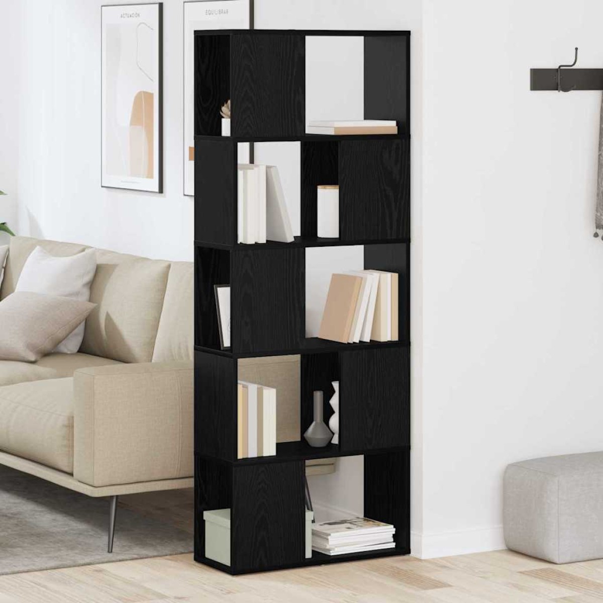 vidaXL Σετ επίπλου τηλεόρασης 60 x 24 x 156 εκ Μαύρο