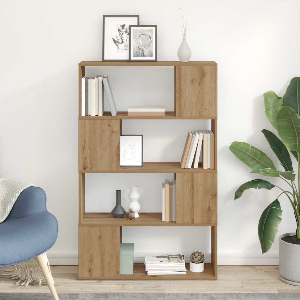 vidaXL Σετ επίπλου τηλεόρασης 80 x 24 x 125 εκ Καφέ Επεξεργασμένο Ξύλο