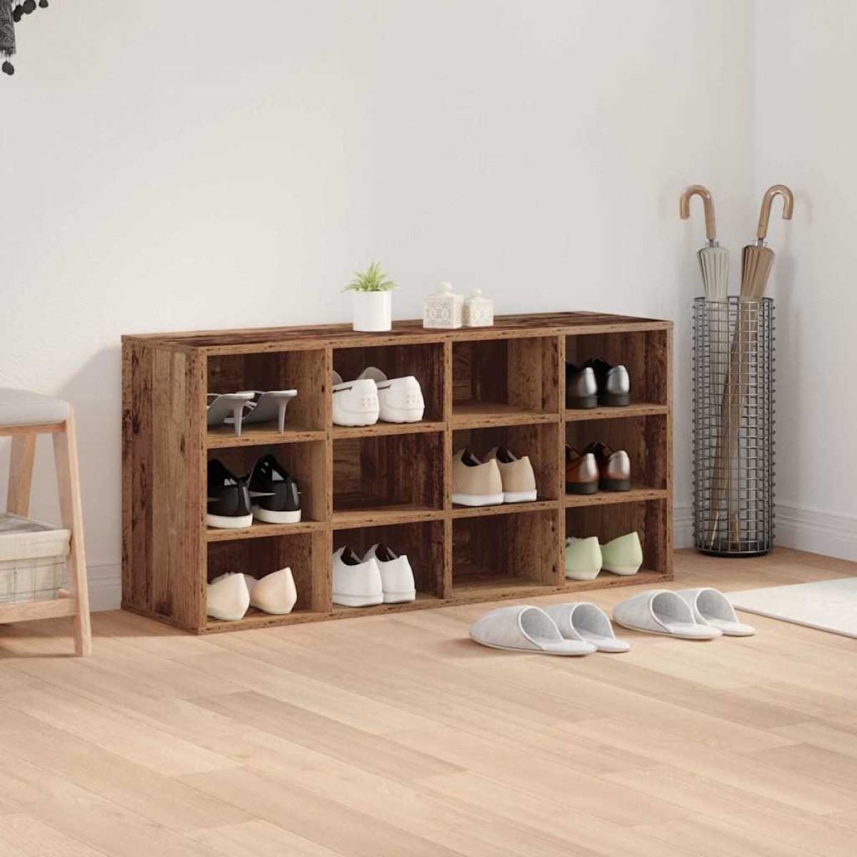 vidaXL Ντουλάπα Παπουτσιών 103 x 30 x 51 εκ. Επεξεργασμένο Ξύλο