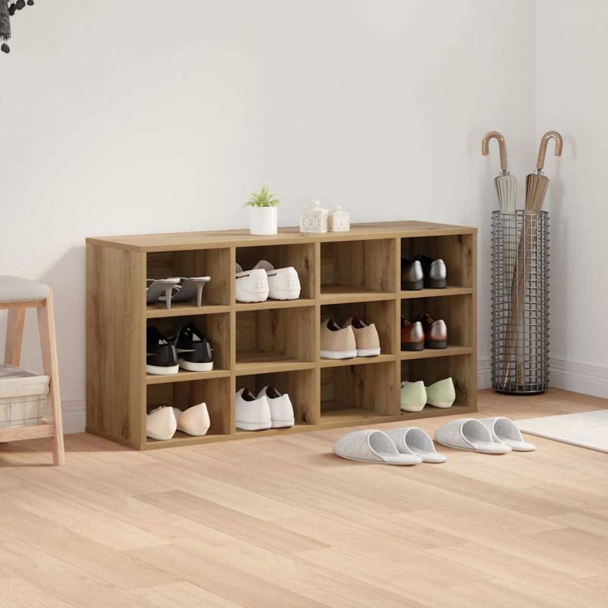 vidaXL Ντουλάπα Παπουτσιών 103 x 30 x 51 εκ. Επεξεργασμένο Ξύλο