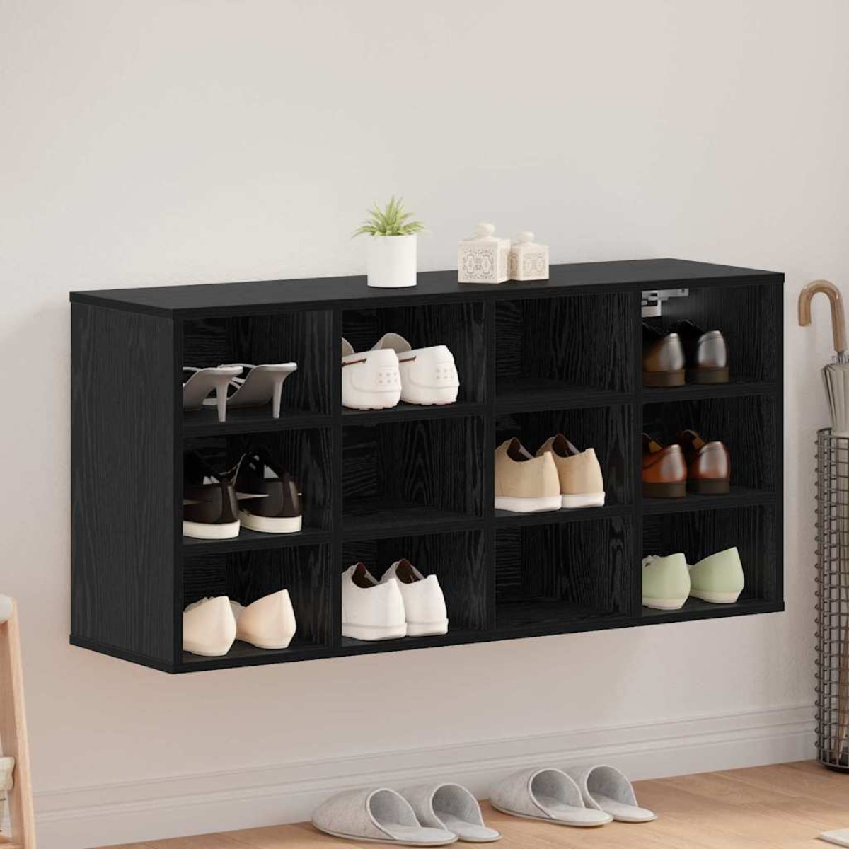 vidaXL Ντουλάπα Παπουτσιών 103 x 30 x 51 εκ. Επεξεργασμένο Ξύλο