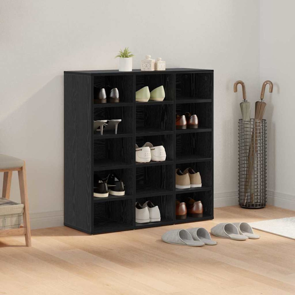 vidaXL Ντουλάπα Παπουτσιών 77,5 x 30 x 83,5 εκ. Επεξεργασμένο Ξύλο