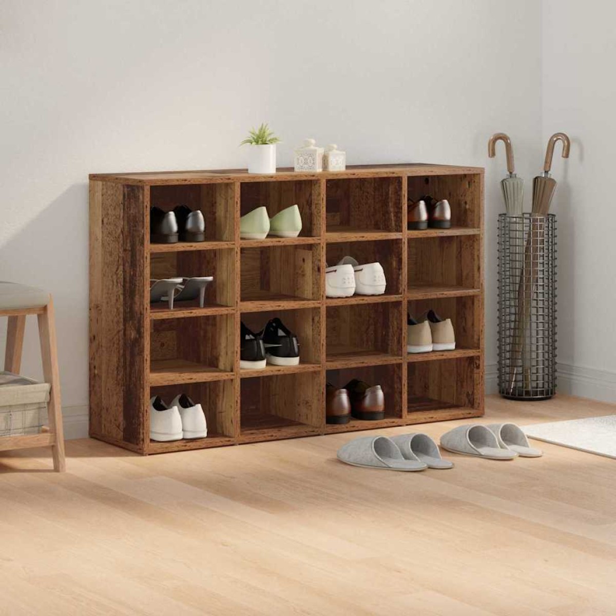 vidaXL Ντουλάπα Παπουτσιών 103 x 30 x 67 εκ. Επεξεργασμένο Ξύλο