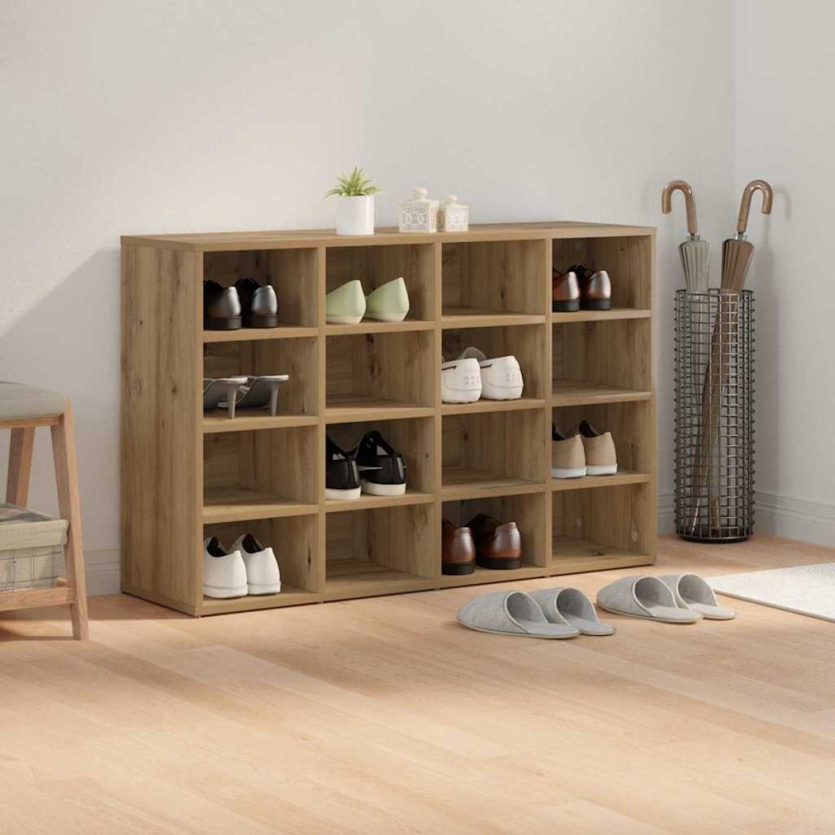 vidaXL Ντουλάπα Παπουτσιών 103 x 30 x 67 εκ. Επεξεργασμένο Ξύλο