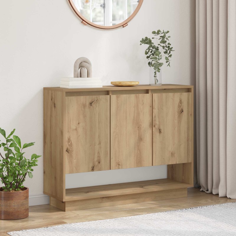 vidaXL Πλαϊνό γραφείο Artisan Oak 97 x 29 x 75 εκ. Επεξεργασμένο Ξύλο