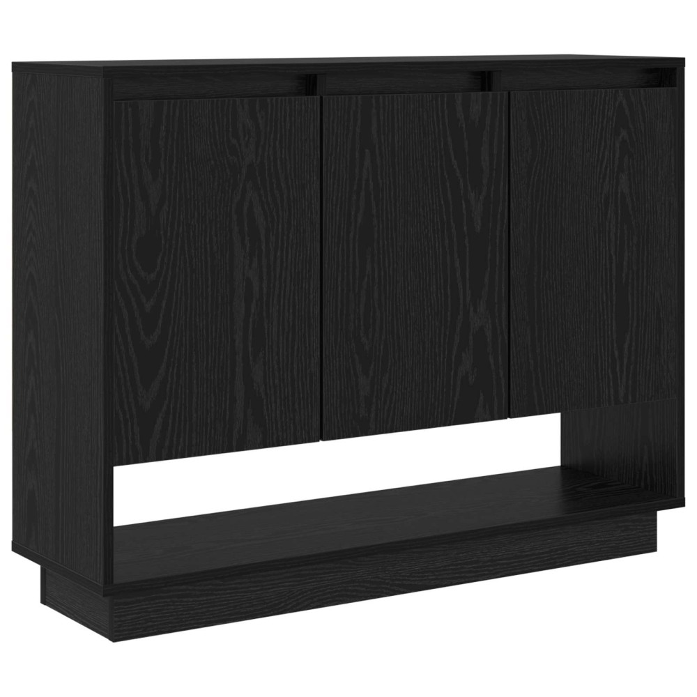 vidaXL Πλαϊνό γραφείο Μαύρη Οξυά 97 x 29 x 75 εκ. Επεξεργασμένο Ξύλο