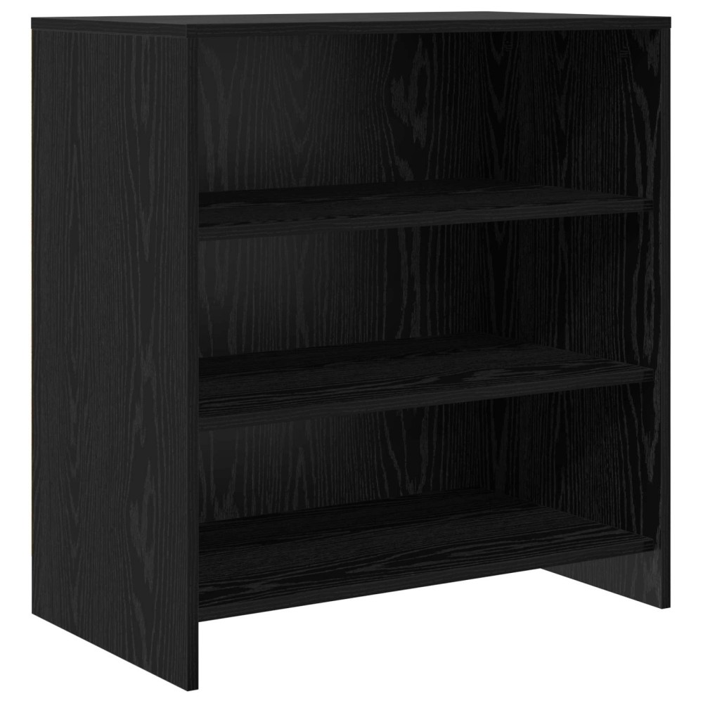 vidaXL Πλαϊνό γραφείο Μαύρο 70 x 41 x 75 εκ. Επεξεργασμένο Ξύλο