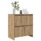 vidaXL Πλαϊνό γραφείο Artisan Oak 70 x 41 x 75 εκ. Επεξεργασμένο Ξύλο