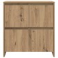 vidaXL Πλαϊνό γραφείο Artisan Oak 70 x 41 x 75 εκ. Επεξεργασμένο Ξύλο