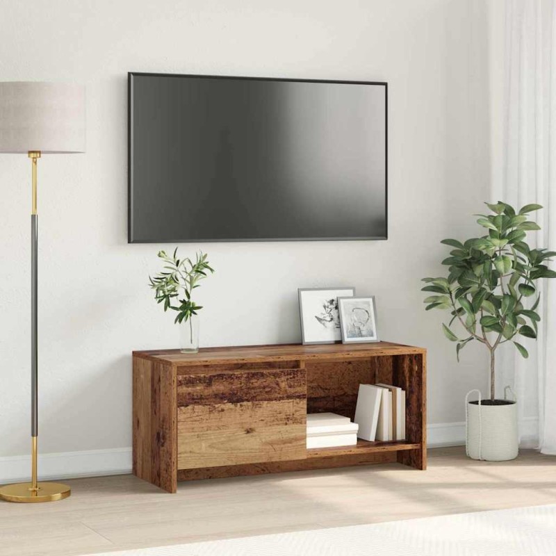 vidaXL Σετ επίπλου τηλεόρασης 90 x 35 x 40 εκ. Παλιό Ξύλο