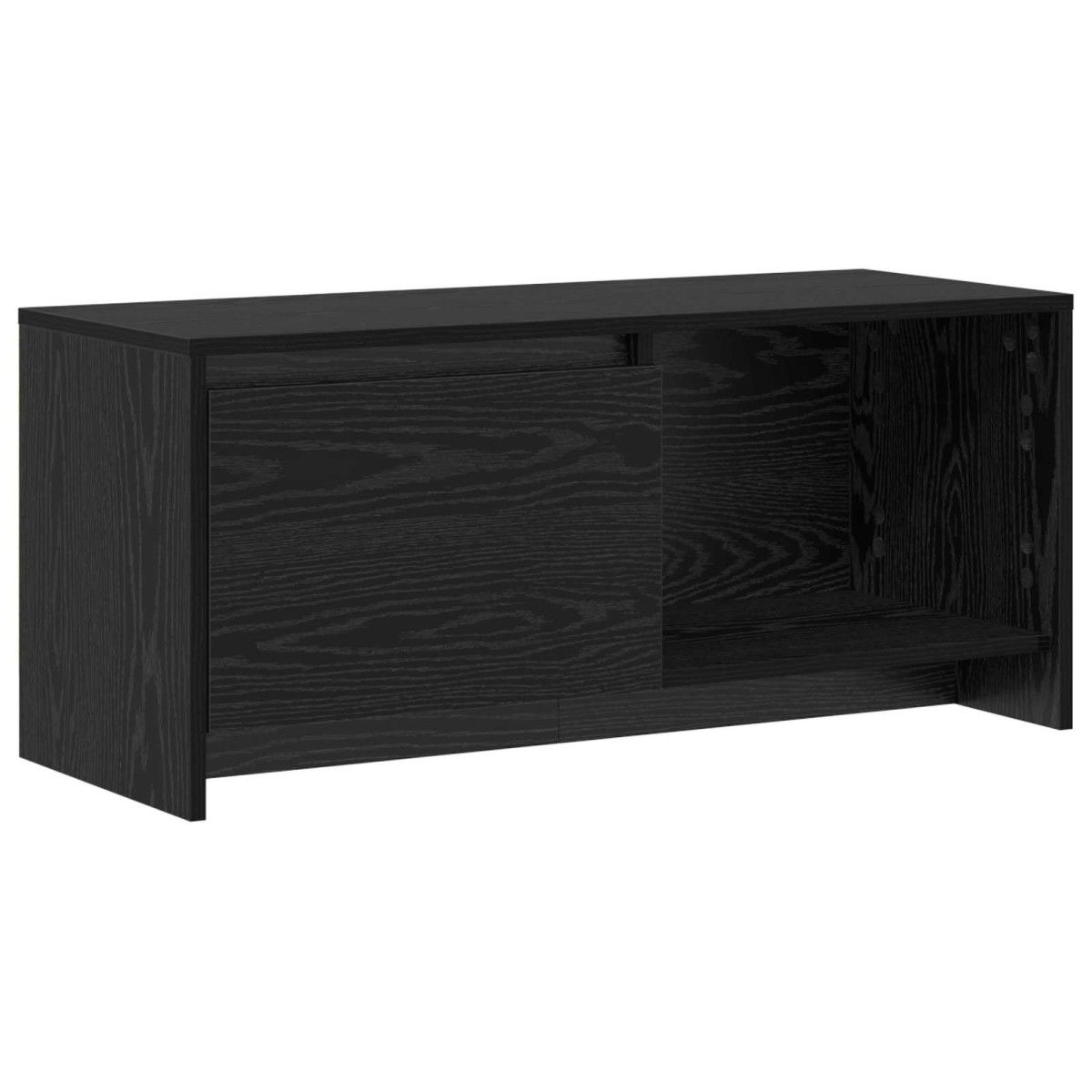 vidaXL Σετ επίπλου τηλεόρασης 90 x 35 x 40 εκ. Μαύρη Οξυά