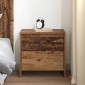 vidaXL Κομοδίνο Παλιό ξύλο 45 x 34 x 44,5 εκ Επεξεργασμένο Ξύλο