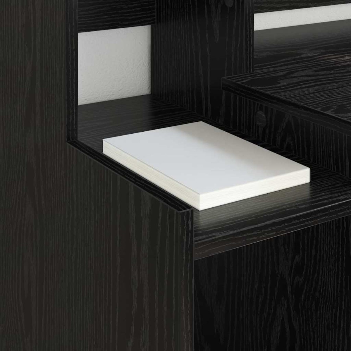 vidaXL Γραφείο Μαύρη Οξυά 97 x 45 x 90 εκ. Επεξεργασμένο Ξύλο