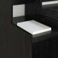 vidaXL Γραφείο Μαύρη Οξυά 97 x 45 x 90 εκ. Επεξεργασμένο Ξύλο