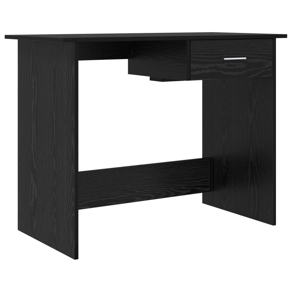 vidaXL Γραφείο Μαύρη Οξυά 100 x 50 x 76 εκ. Επεξεργασμένο Ξύλο