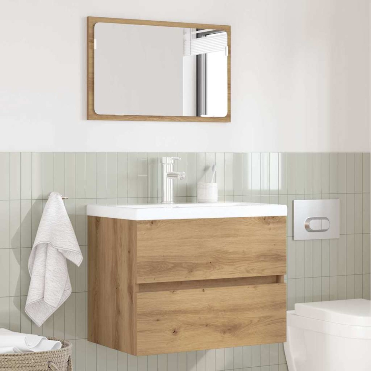 vidaXL Σετ Επίπλων Μπάνιου 2 τμχ. Artisan Oak 57 x 37 x 45 εκ.