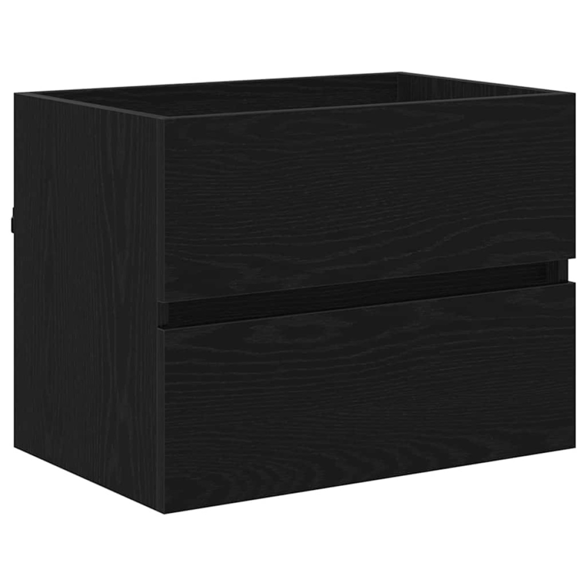 vidaXL Σετ Επίπλων Μπάνιου 2 τμχ. Μαύρη Οξυά 57 x 37 x 45 εκ.