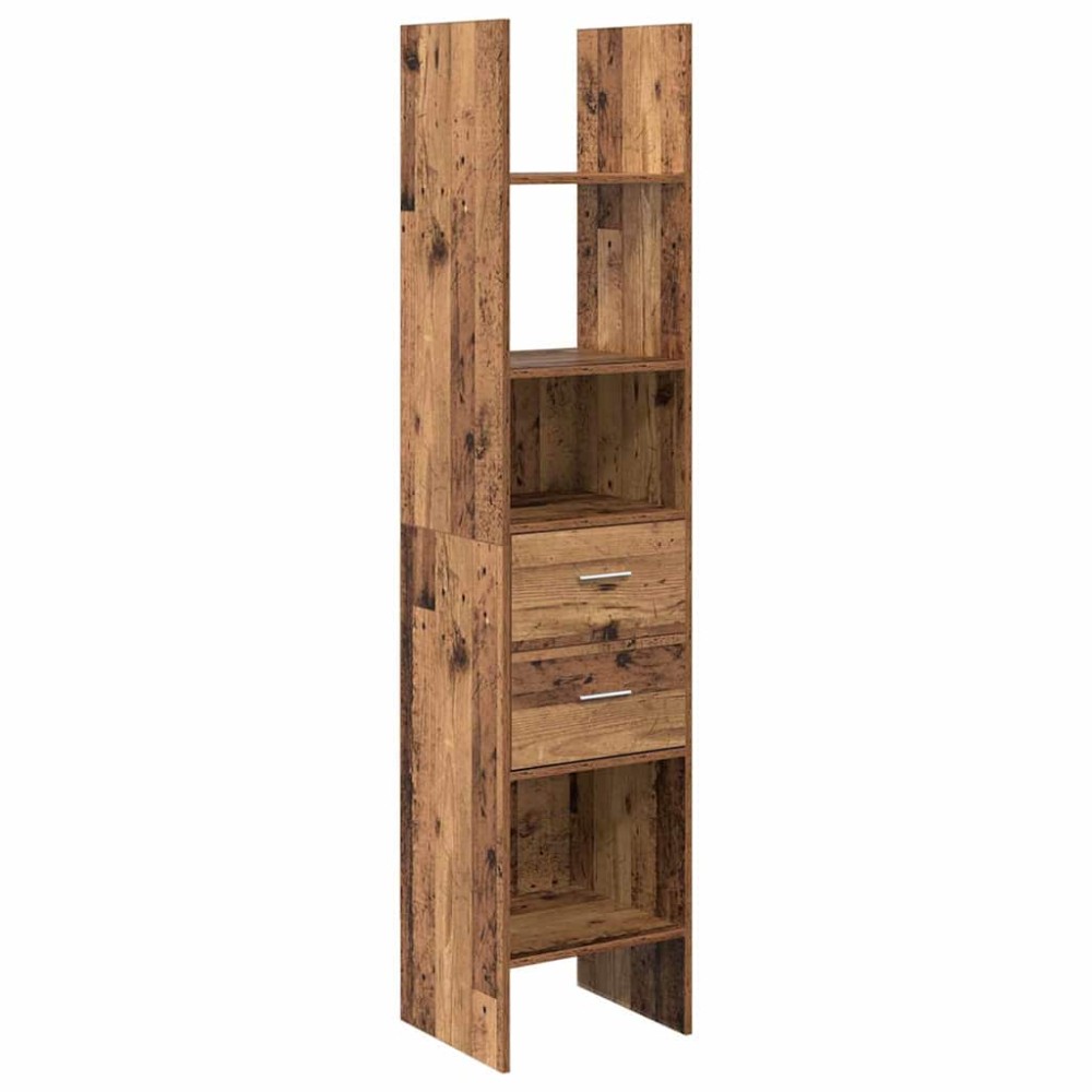 vidaXL Βιβλιοθήκη 2 επιπέδων 40 x 35 x 180 εκ. Επεξεργασμένο Ξύλο