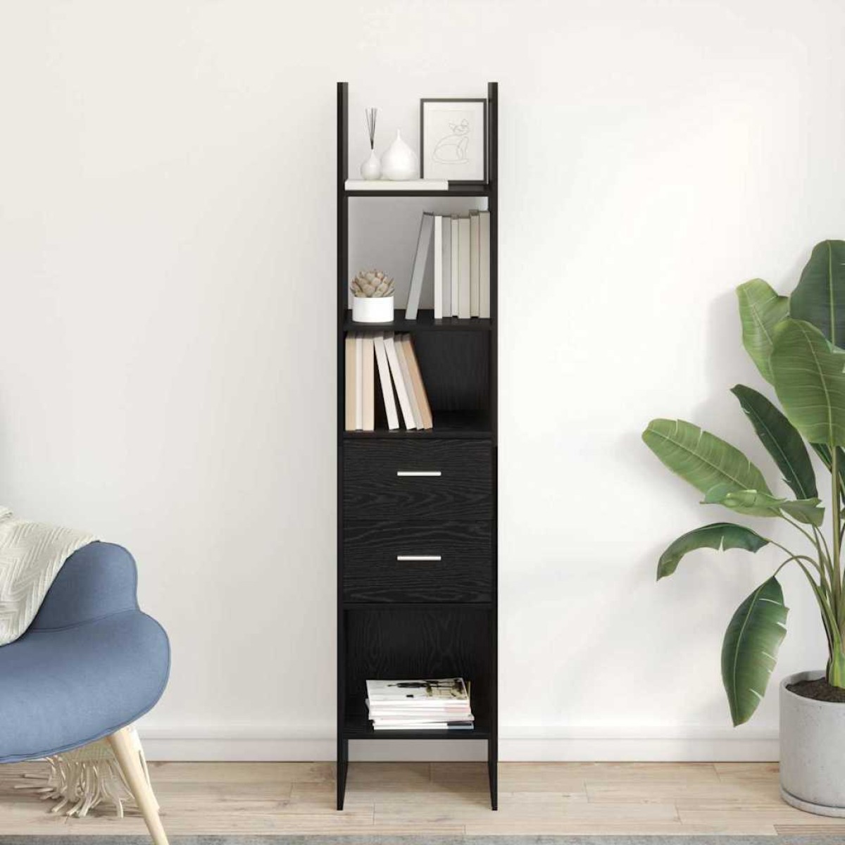 vidaXL Βιβλιοθήκη 2 επιπέδων 40 x 35 x 180 εκ. Επεξεργασμένο Ξύλο