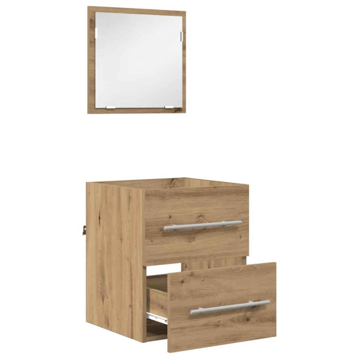 vidaXL Σετ Επίπλων Μπάνιου Καφέ 41 x 38,5 x 48 cm