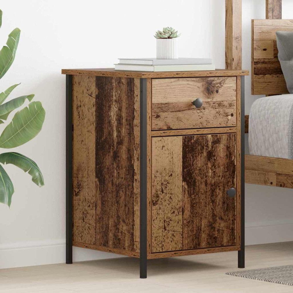vidaXL Κομοδίνο Παλιό ξύλο 40 x 42 x 60 εκ. Επεξεργασμένο Ξύλο