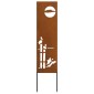 vidaXL Οθόνη Ιδιωτικότητας Κήπου Σκ rusty 32 χ 140 εκ