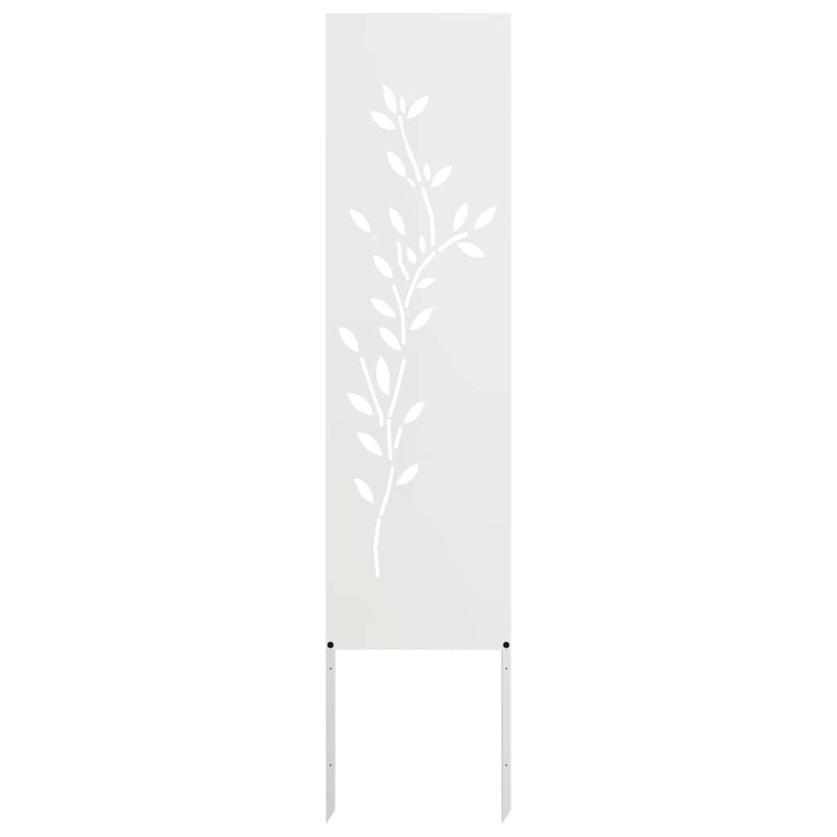 vidaXL Οθόνη Ιδιωτικότητας Κήπου Floral Λευκό 32 χ 140 εκ