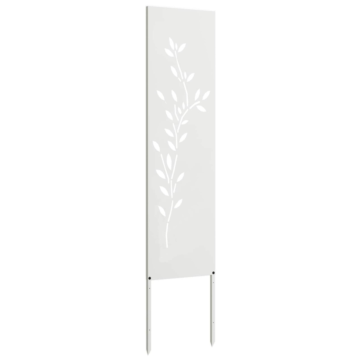 vidaXL Οθόνη Ιδιωτικότητας Κήπου Floral Λευκό 32 χ 140 εκ