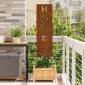 vidaXL Οθόνη Ιδιωτικότητας Κήπου Σκ rusty 32 χ 140 εκ