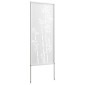 vidaXL Οθόνη Ιδιωτικότητας Κήπου Floral Λευκό 50 x 140 εκ