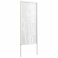 vidaXL Οθόνη Ιδιωτικότητας Κήπου Floral Λευκό 50 x 140 εκ