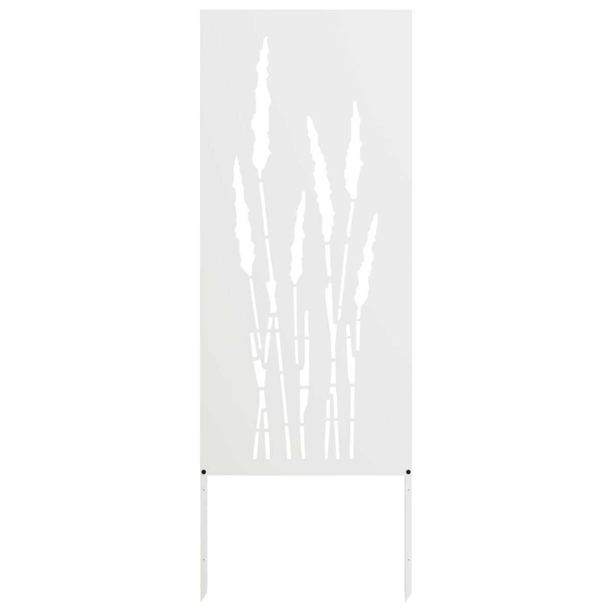 vidaXL Οθόνη Ιδιωτικότητας Κήπου Floral Λευκό 50 x 140 εκ