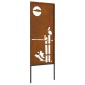 vidaXL Οθόνη Ιδιωτικότητας Κήπου Σκ rusty 50 x 140 εκ