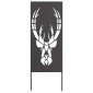 vidaXL Οθόνη Ιδιωτικότητας Κήπου Animal Print Μαύρο 50 x 140 εκ